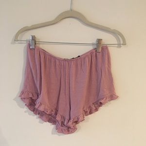 Brandy Melville pink flowy shorts
